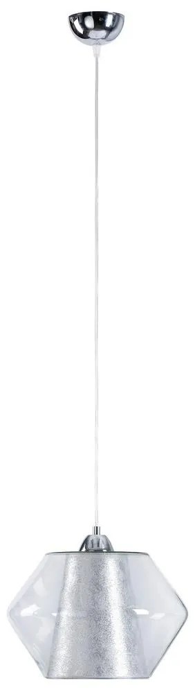 Luster na lanku RODOES 1xE27/60W/230V strieborná