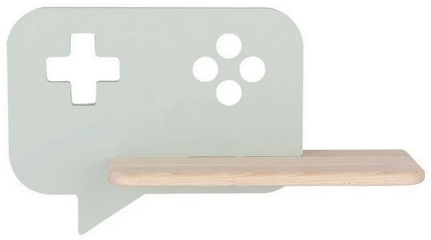 LED Detské nástenné svietidlo s poličkou CONSOLE LED/5W/230V zelená