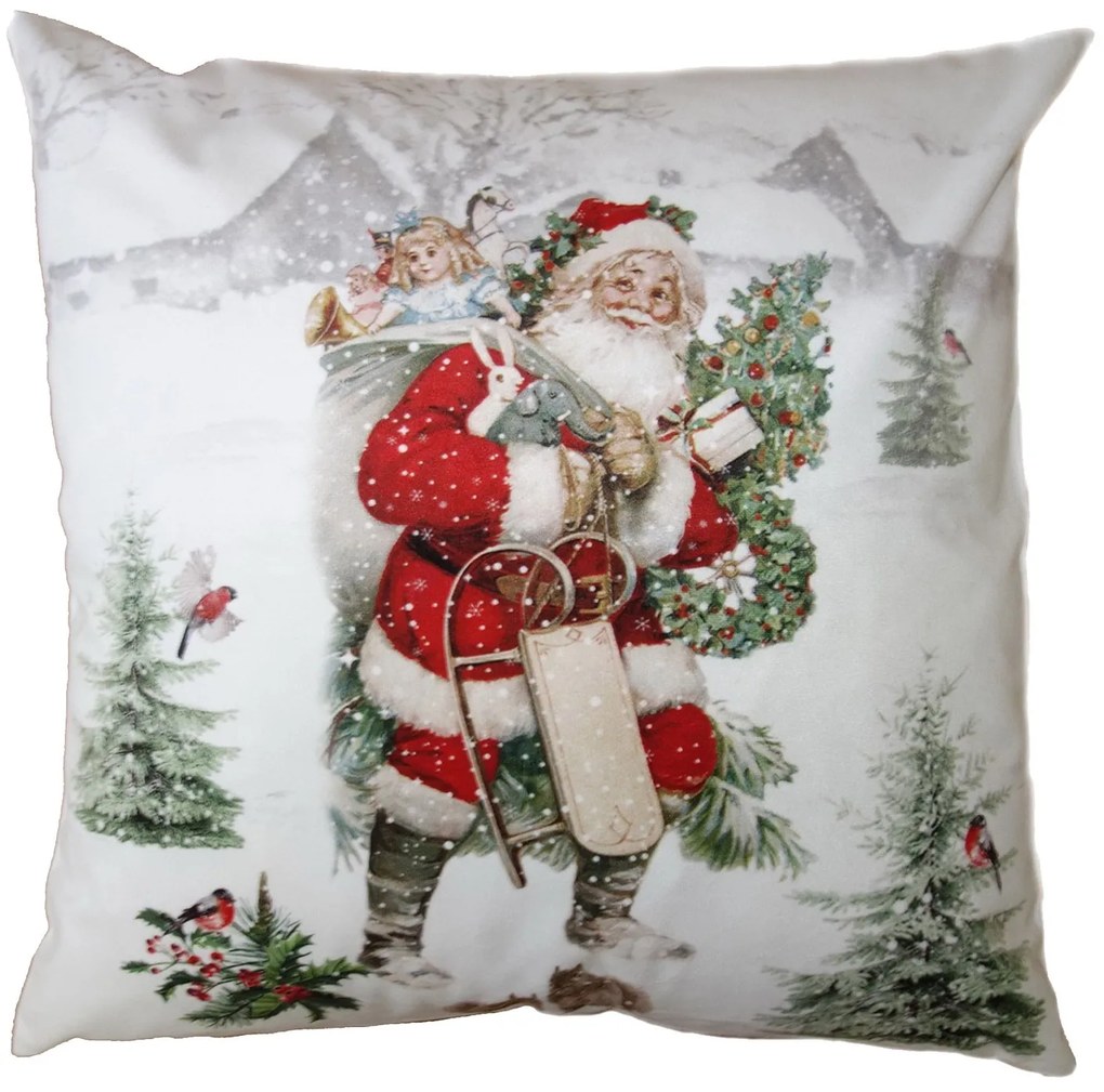 Povlak na vankúš so Santom - 45 * 45 cm