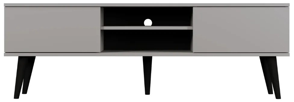 Drevený TV stôl o šírke 160 cm TORONTO šedý
