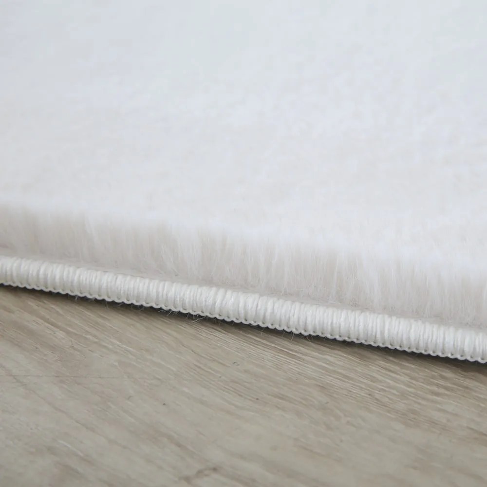 Krémový prateľný koberec 60x110 cm Pouffy – Ayyildiz Carpets