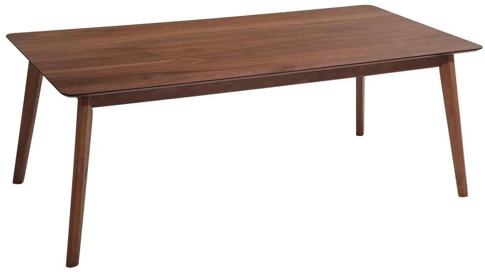Jedálenský stôl 200 x 100 cm tmavé drevo MADOX Beliani