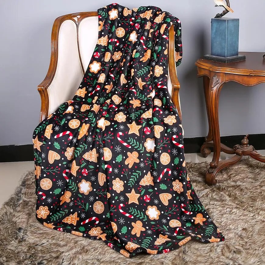 Deka Christmas 130x170 cm čierna