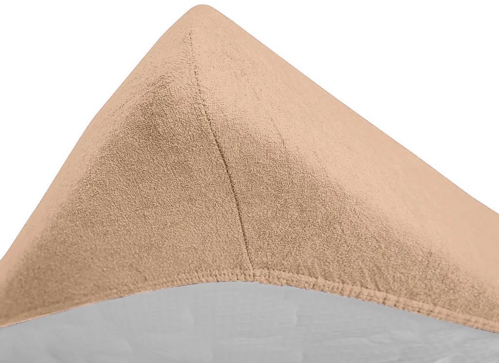 Froté plachta do detskej postieľky marhuľová 70x140 cm