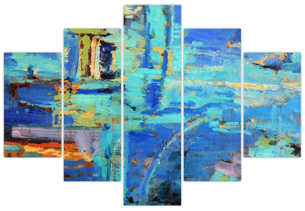 Obraz - Abstraktné olejomaľba (150x105 cm)