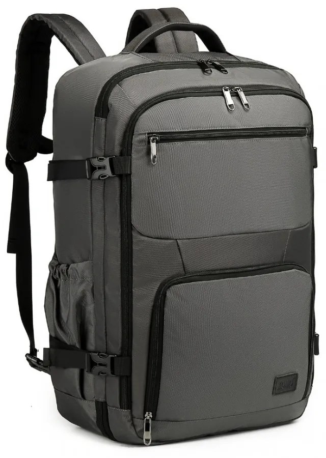 Konofactory Sivý objemný cestovný batoh do lietadla "Explorer" - XL (100l)