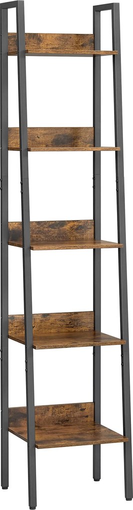 XXXLutz REGÁL, hnedá, čierna, uhlíková oceľ, 33.8/170/30 cm Boxxx - Online Only drobný nábytok - 002543030101