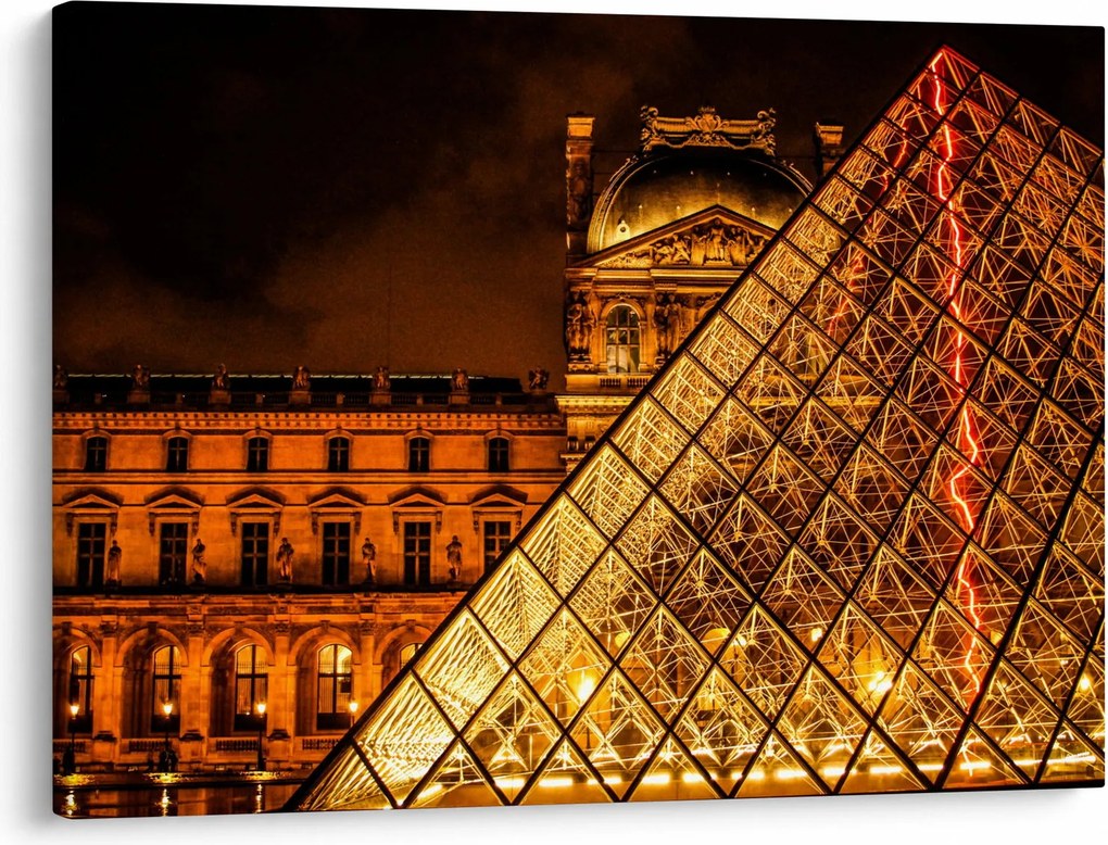 Obraz Louvre v Paríži (70x50 cm)