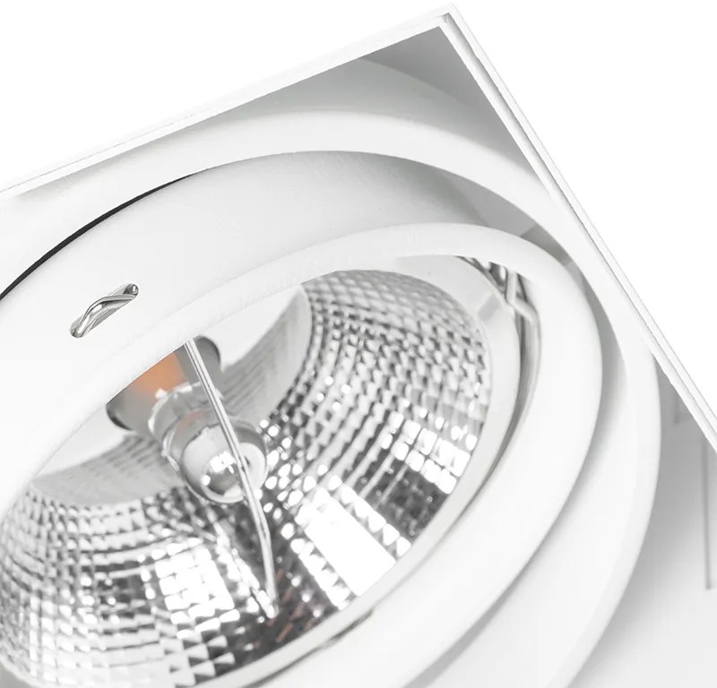 Zapustené bodové svetlo biele GU10 AR111 bez rámu nastaviteľné - Oneon