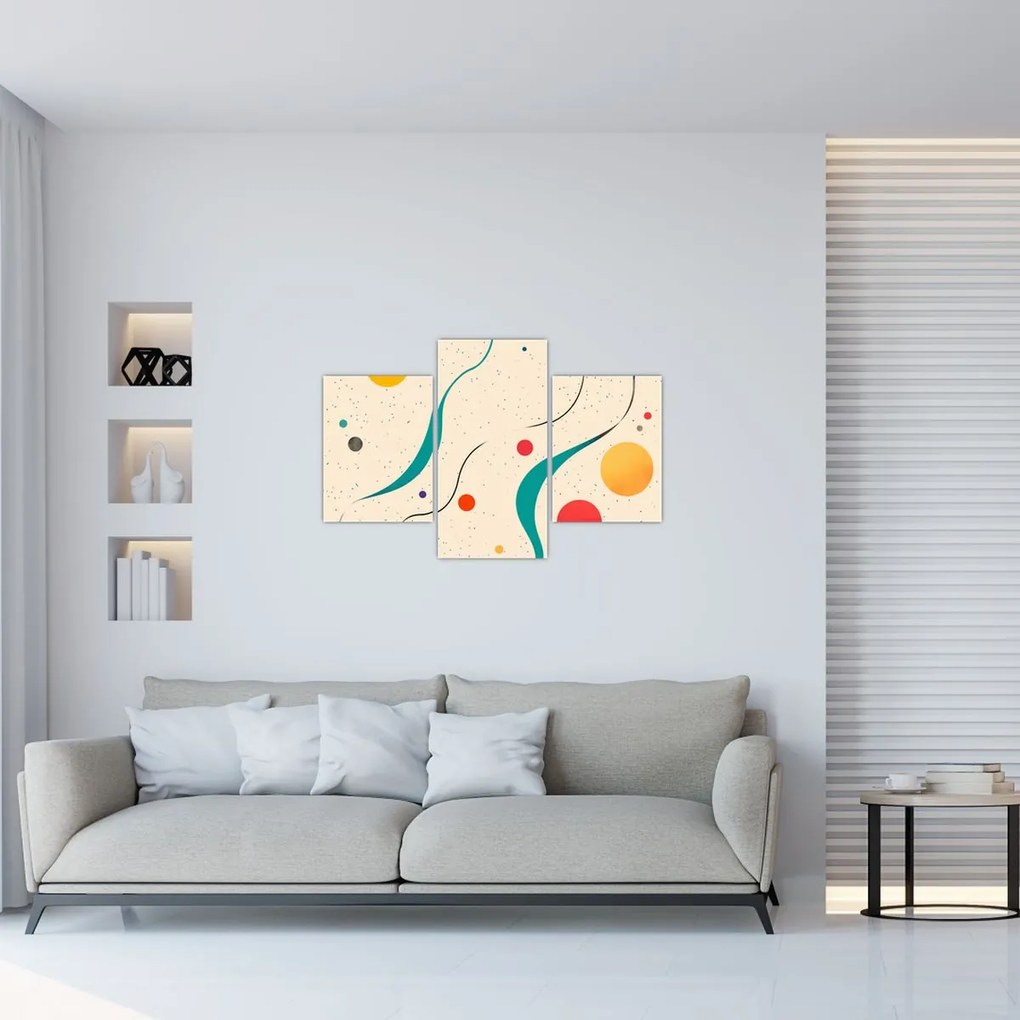 Obraz - Minimalistická farebná ilustrácia (90x60 cm)