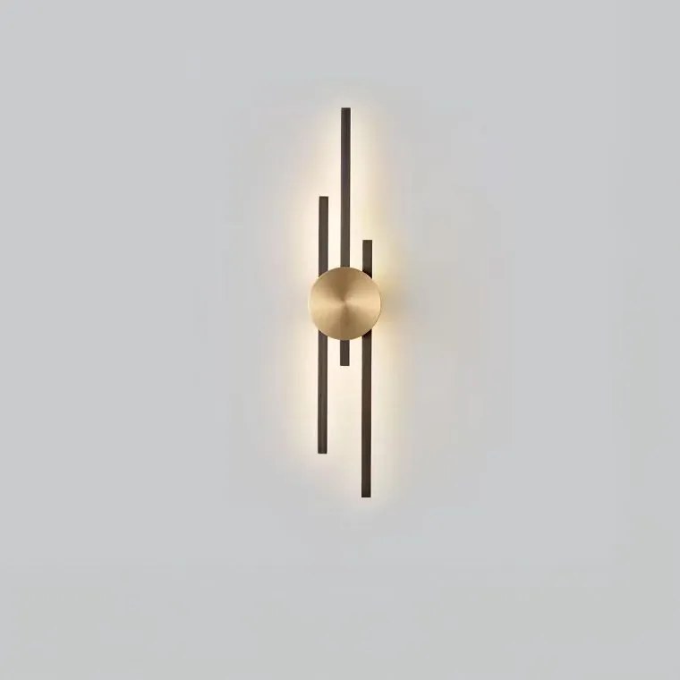 Toolight Rea, Nástenné svietidlo LED APP1437-W BLACK GOLD, OSW-07685