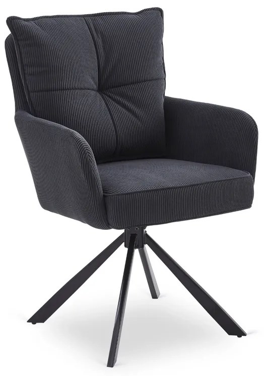 Otočná stolička MAGNUS čierna