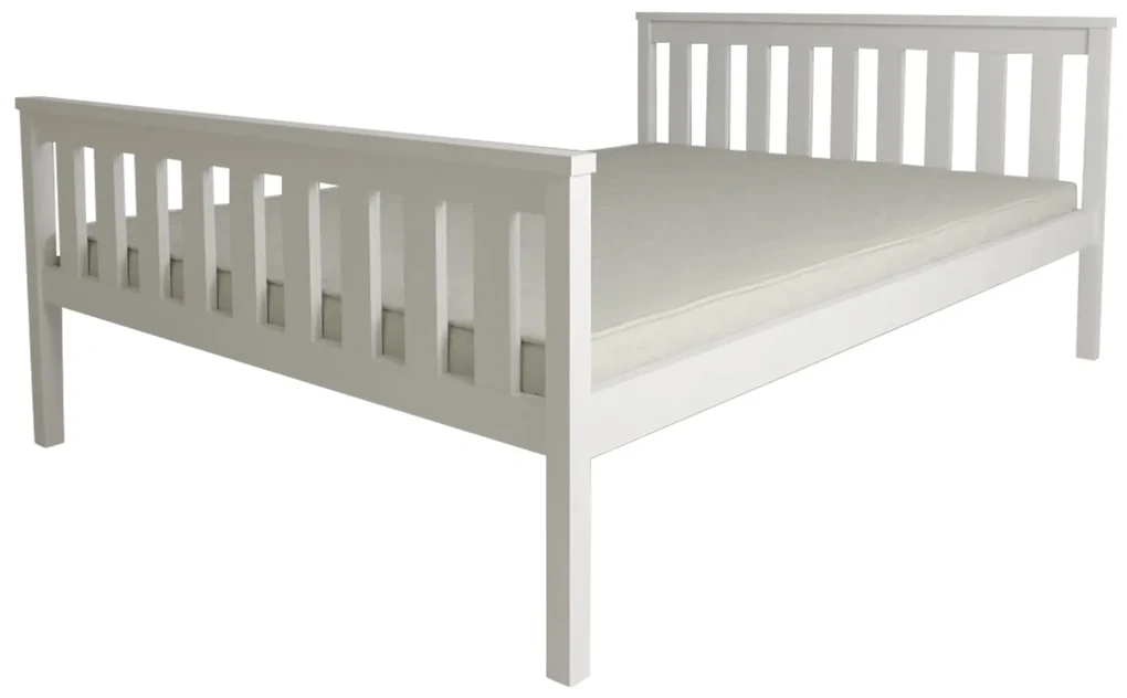 Posteľ KALEA 90 x 200 cm, biela Rošt: S lamelovým roštom, Matrac: Matrac Coco Maxi 20 cm