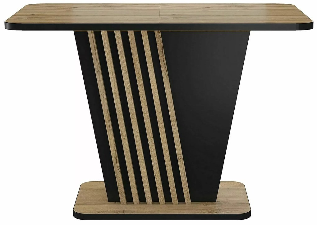 Rozkládací jídelní stůl Nevio 125/170 cm dub artisan/černý