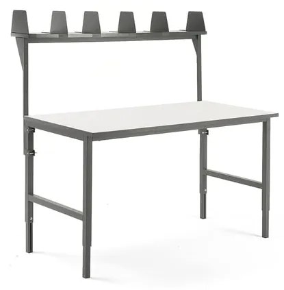 Dielenský stôl Cargo, 1600x750 mm, horná polica