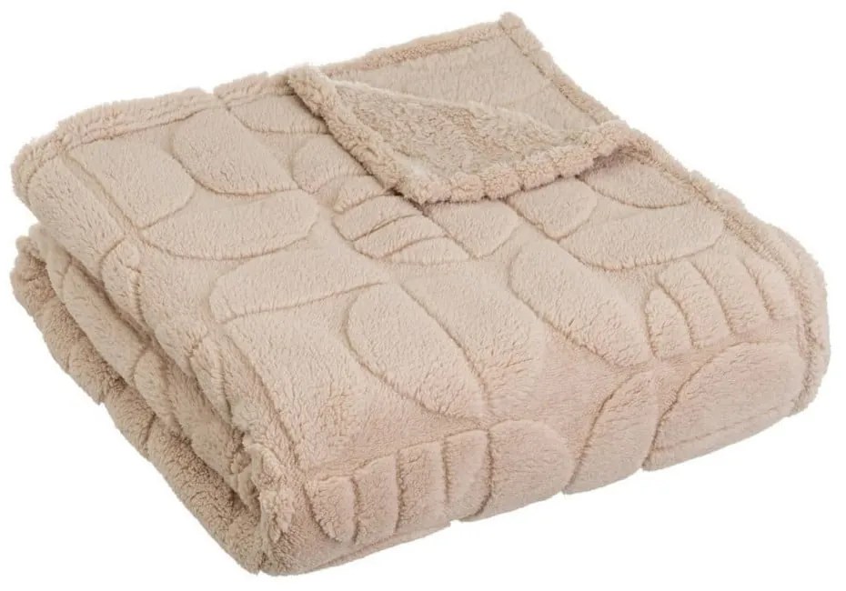 Svetlohnedá deka z mikroplyšu 130x160 cm Mid Century – Casa Selección