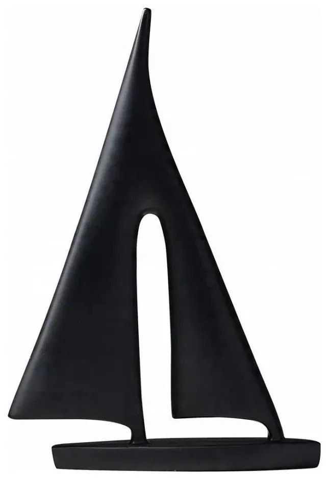 Dekorácia na stôl 28 cm živica/čierna