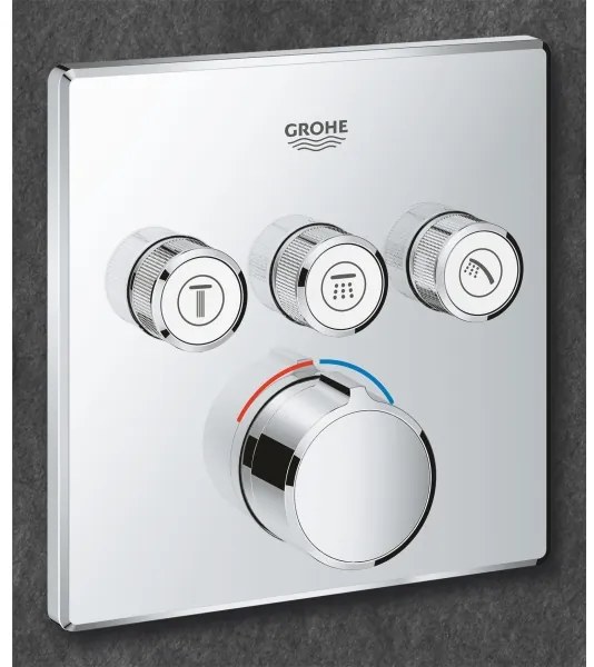 GROHE 29149000 - Krytka podomietkovej batérie SMARTCONTROL 158 × 158 mm chróm