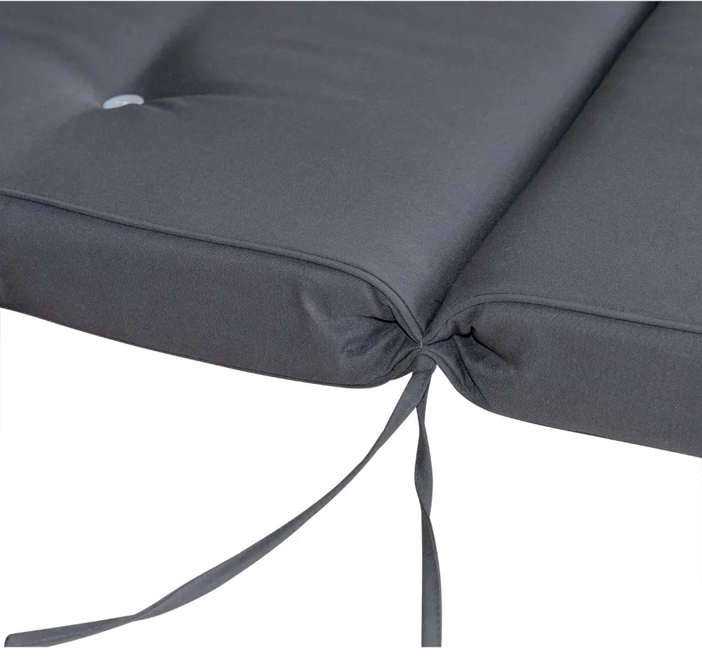 InternetovaZahrada Sada 2ks podušiek 118x45x7cm - antracit