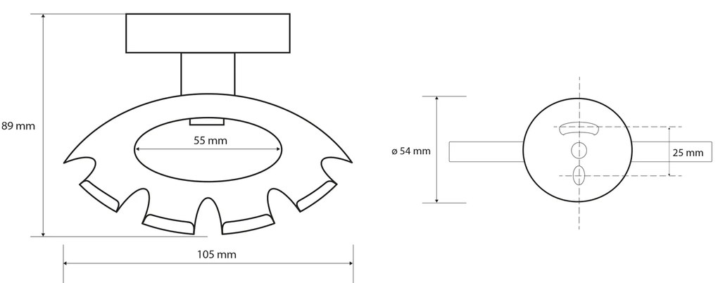 Sapho Sapho, X-ROUND BLACK držiak kefiek, čierna, XR901B