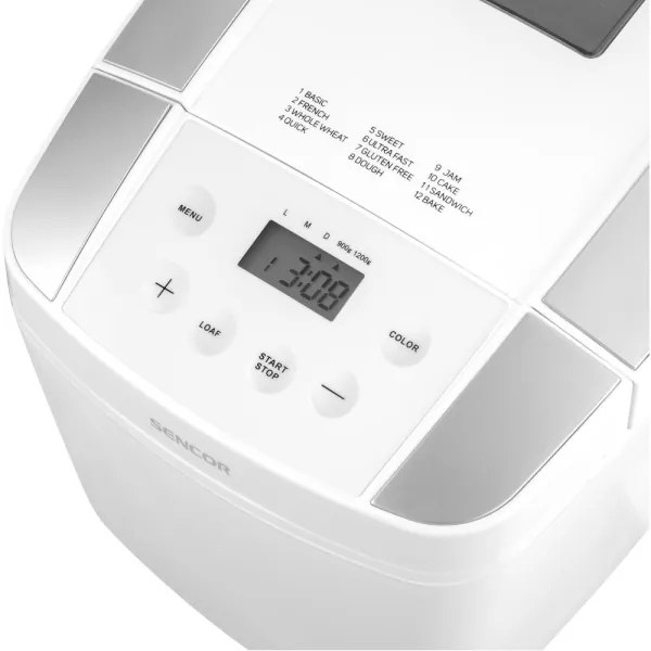 Sencor - Domáca pekáreň na chleba s LCD displejom 800W/230V
