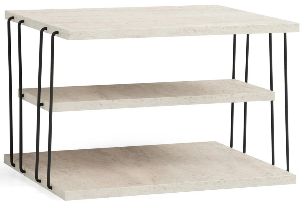 Odkladací stolík Lifon Black Travertine