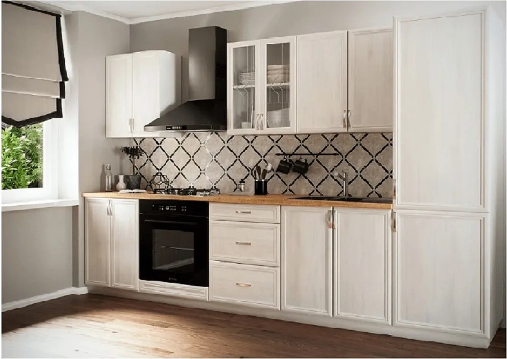 Horná kuchynská skrinka Sicilia G80K - biela / sosna Andersen