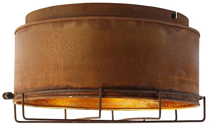 Priemyselné stropné svietidlo hrdzavohnedá 35 cm - Barril