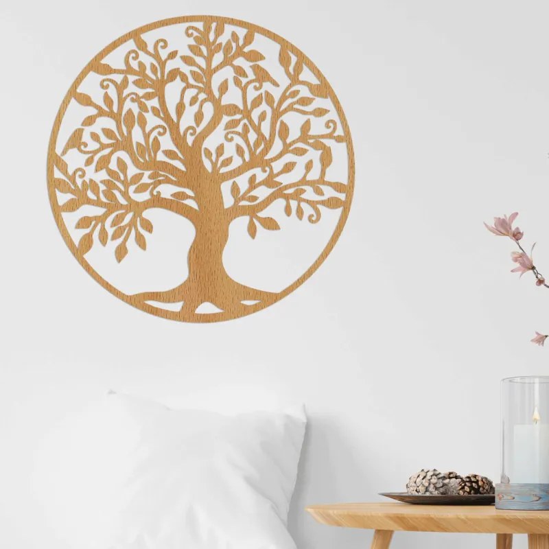 Obraz strom života do obývačky I Drevená nástenná dekorácia I SENTOP FB-HDF0206
