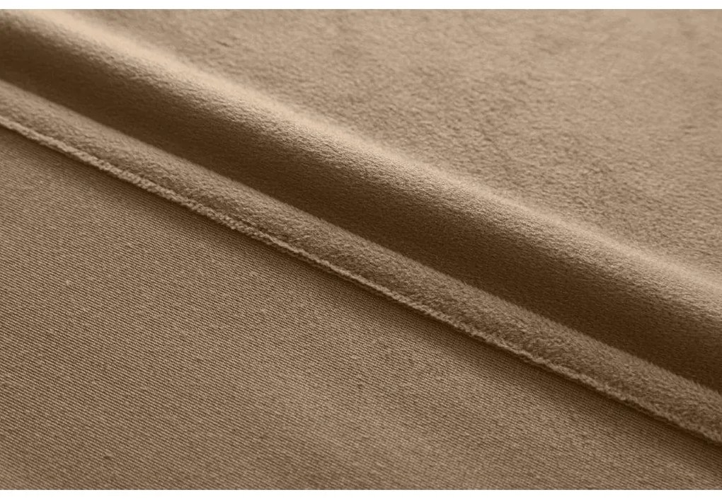 Svetlohnedý zatemňovací záves VELVET 140x250 cm Zavesenie: Kovové krúžky