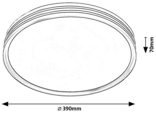 Rabalux 71118 - LED stropné svietidlo EPORA LED/25W/230V 3000K