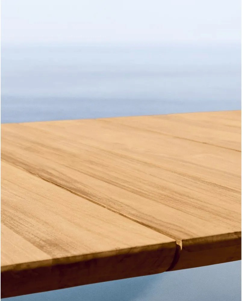 Záhradný jedálenský stôl z tíkového dreva 102x220 cm Icaro – Kave Home