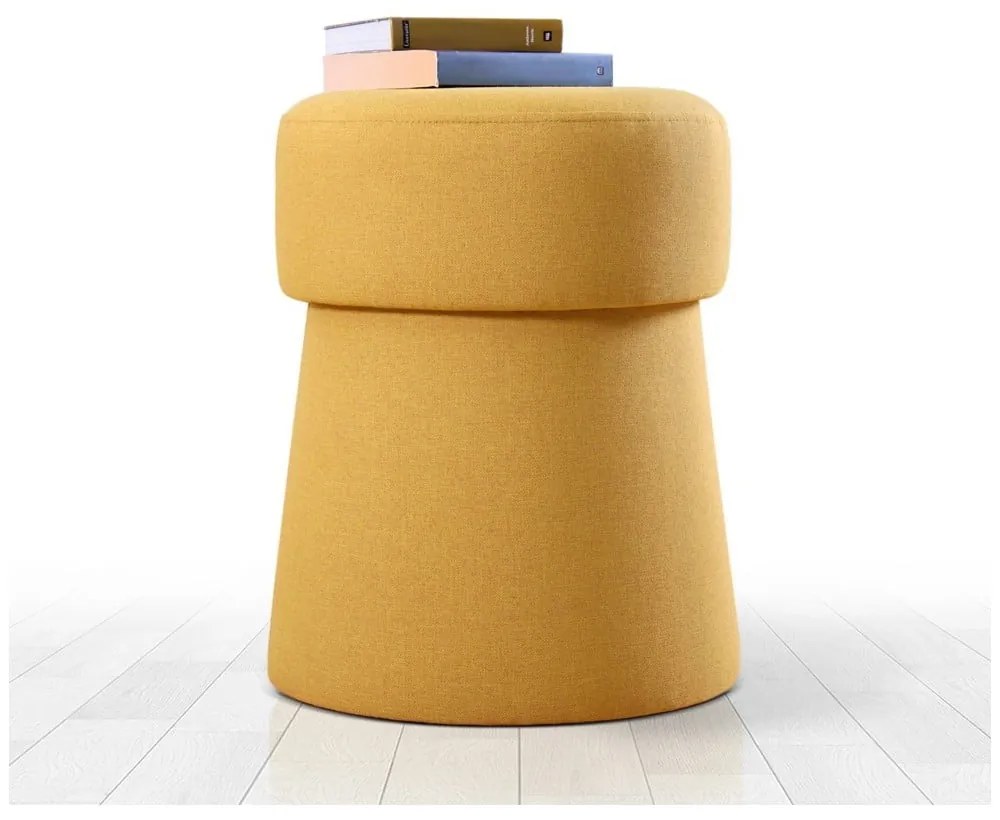 Taburet v horčicovej farbe Beans – Artie