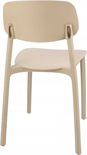Plastová stolička LARA béžová