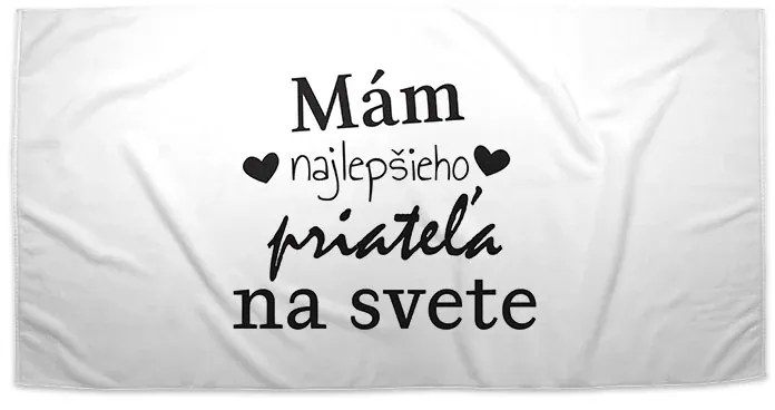 Sablio Uterák Ja mám najlepšieho priateľa na svete - 70x140 cm