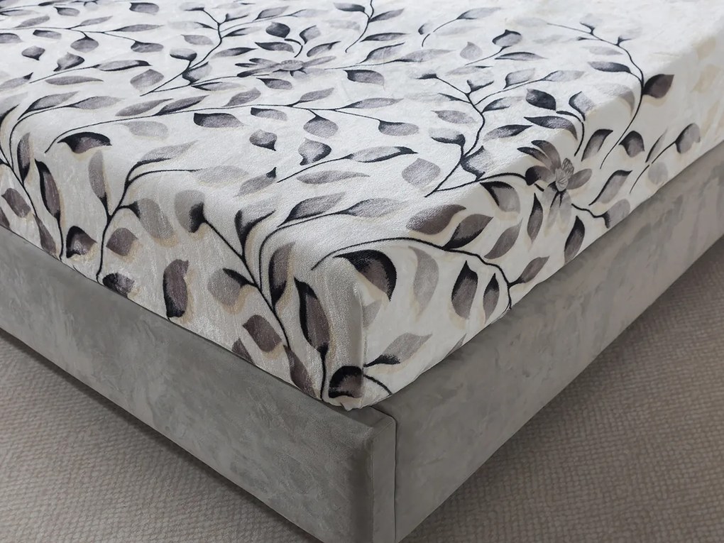 XPOSE® Mikroplyšová plachta IVANKA Exclusive - sivá 180x200 cm