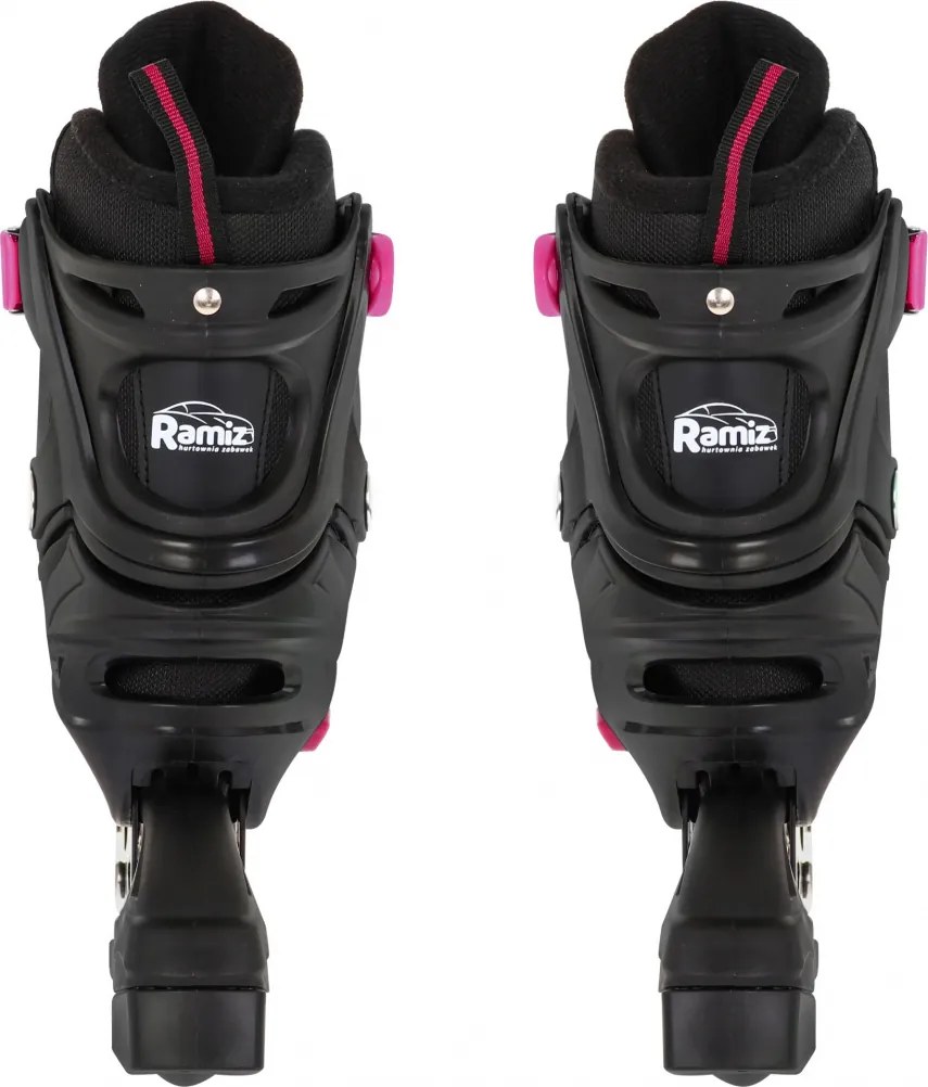 Ramiz Sada kolieskových korčúľ 4 v 1 Korčule pre deti Veľkosť 29-33 Ružová