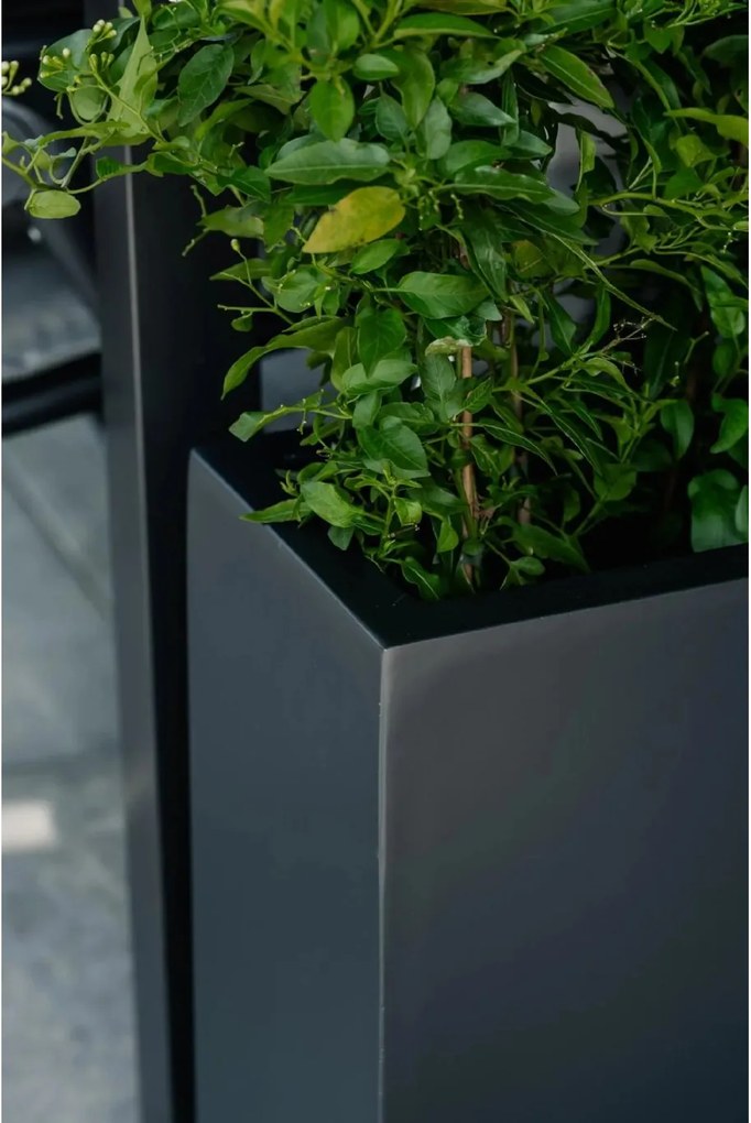 Kvetináč ELEMENTO SLIM, sklolaminát, šírka 90 cm, antracit