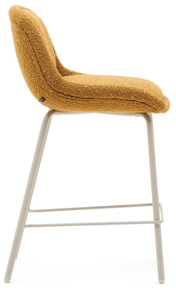 Barová stolička v horčicovej farbe (výška sedadla 65 cm) Aimin – Kave Home
