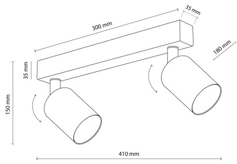 Bodové svietidlo NEX 2xGU10/10W/230V béžová