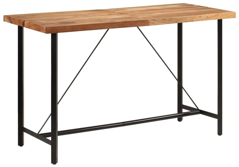 Barový stôl 180x70x107 cm masívna akácia a železo 356378