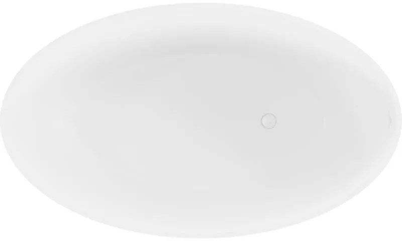 Mexen Prato, voľne stojaca vaňa z konglomerátu 170 x 100 cm, biela matná, 57251701000