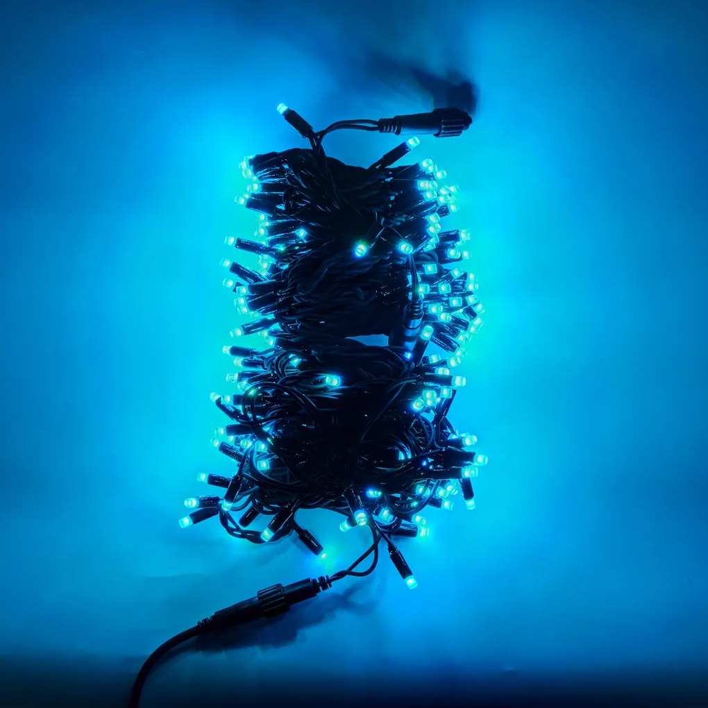 DECOLED RGB světelný řetěz 20 m, 200 diod