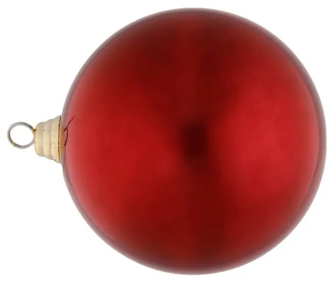 DECOLED Plastová guľa, d. 20 cm, bordová, lesklá
