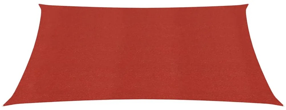 vidaXL Tieniaca plachta 160 g/m² červená 6x6 m HDPE
