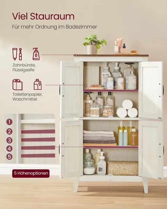 Kúpeľňová skrinka BBK773W01 biela