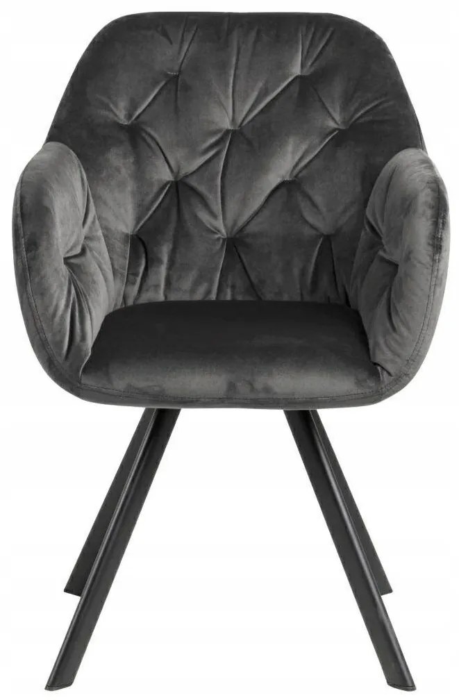 Čalouněné jídelní křeslo Lola šedé