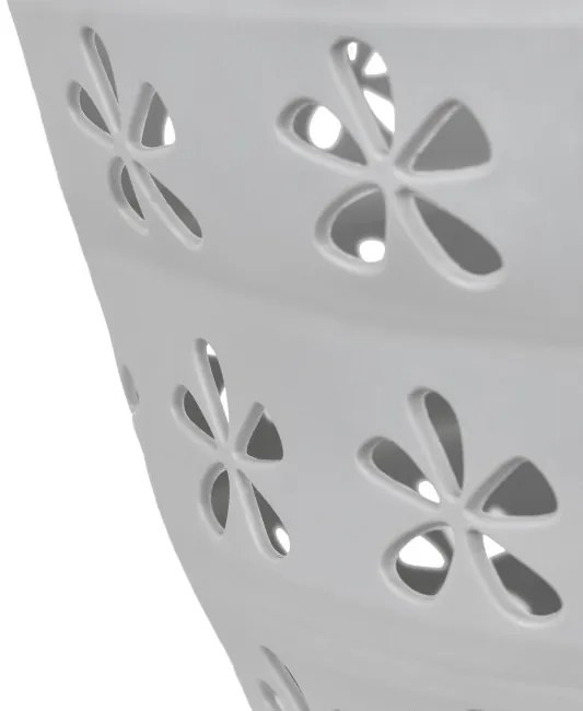 Kôš na bielizeň OVAL COMPACT sivý / biely 25 l