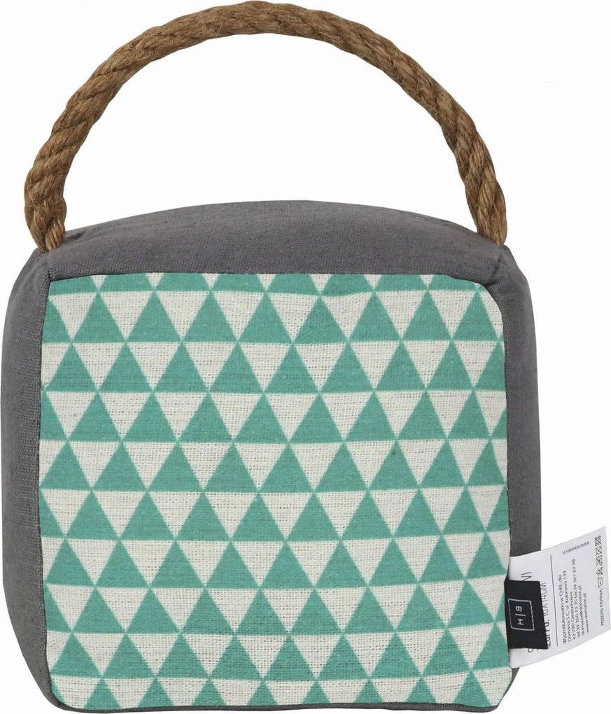 Textilná dverná zarážka 16x14 cm mätová