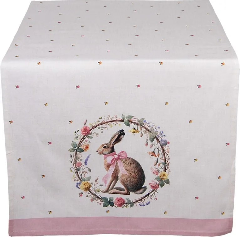 Behúň zajac s kvetmi Easter Whispers Collection - 50*140 cm